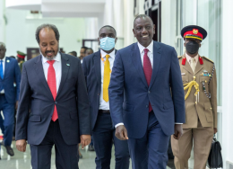 President William Ruto in Uganda for IGAD meeting.